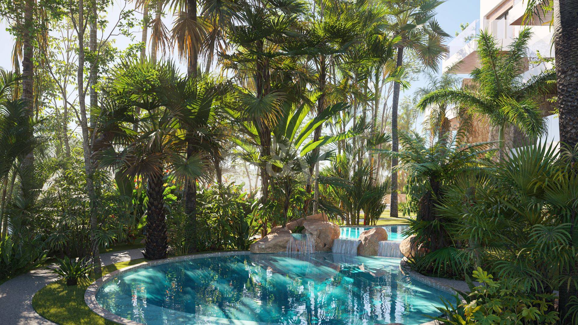 An Exceptional Duplex Penthouse with Sweeping Views Moments from the Beach