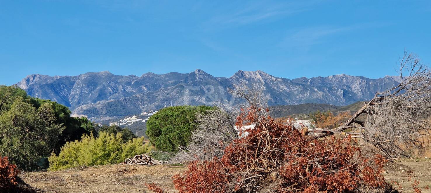 Exceptional Opportunity: Four Plots in Elviria with Project and Licence and with Spectacular Sea Views