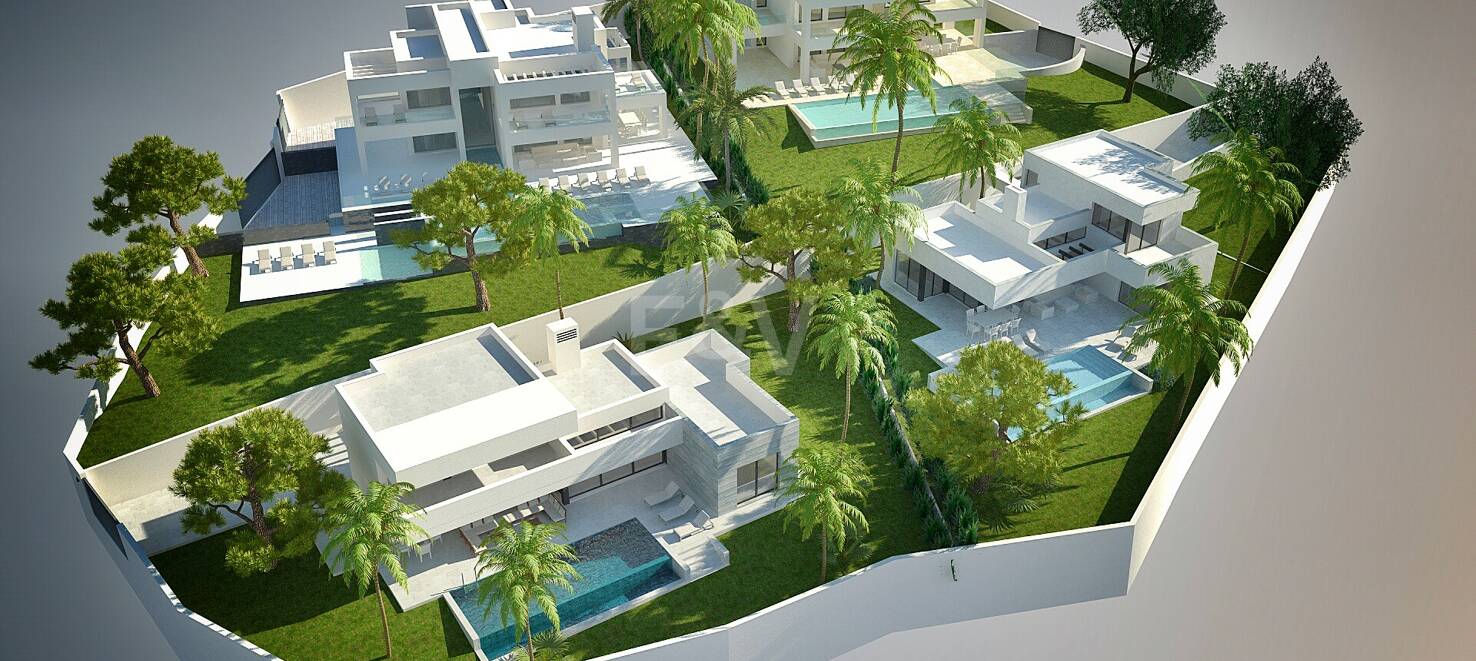 Exceptional Opportunity: Four Plots in Elviria with Project and Licence and with Spectacular Sea Views