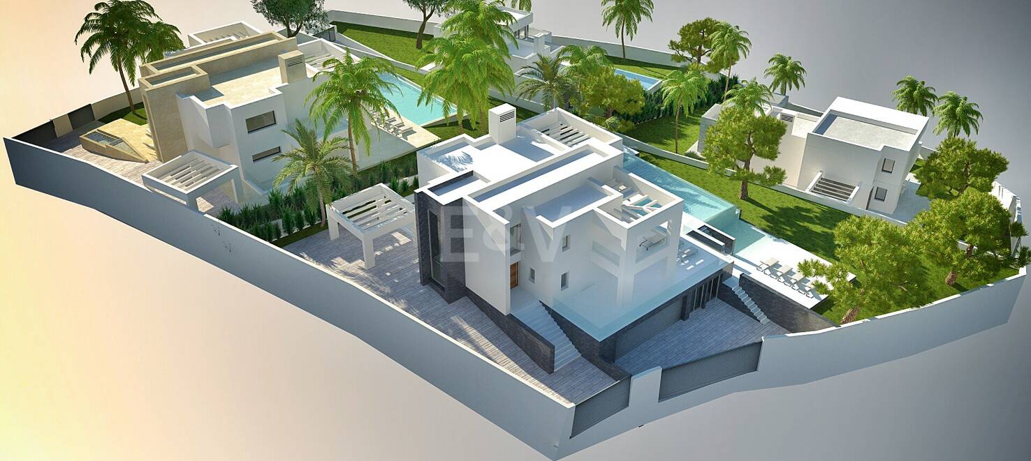 Exceptional Opportunity: Four Plots in Elviria with Project and Licence and with Spectacular Sea Views