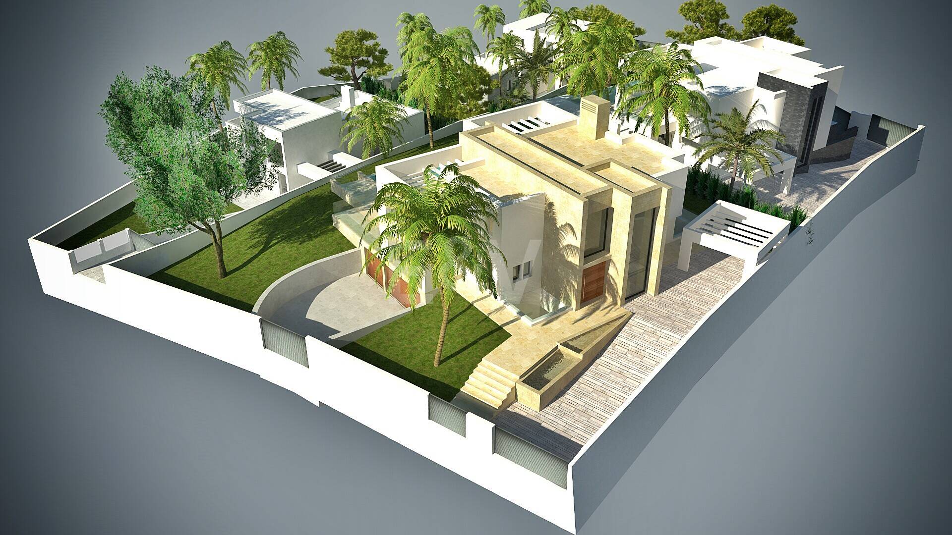 Exceptionell Möjlighet: Fyra toppar i Elviria med projekt och licens och med spektakulär utsikt över havet