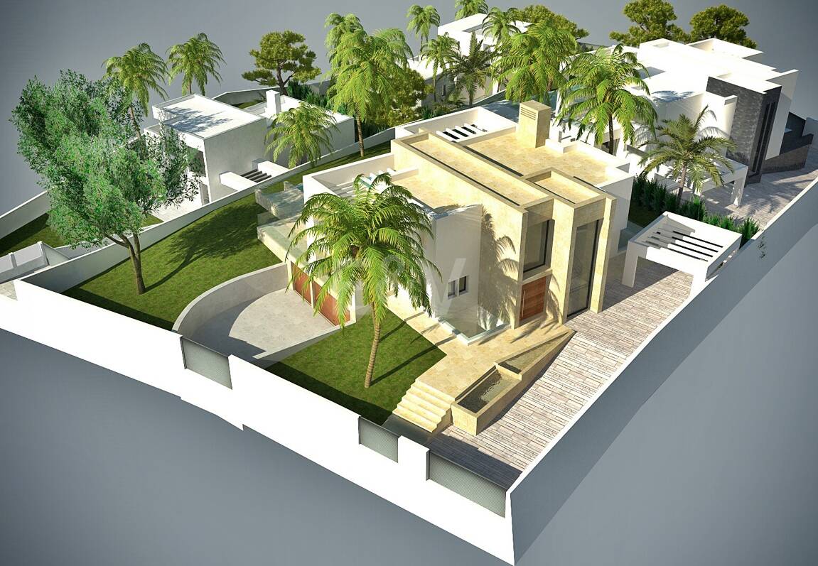 Exceptionell Möjlighet: Fyra toppar i Elviria med projekt och licens och med spektakulär utsikt över havet