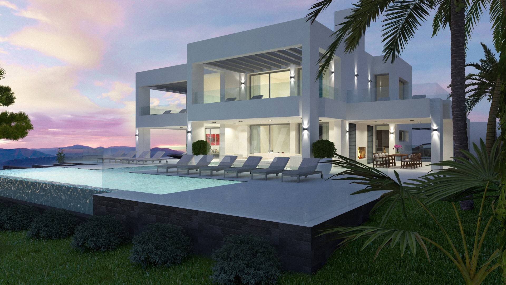 Wyjątkowe Okazja: Cztery Ploty w Elvirii z Projektem i Licencją oraz Spektakularnymi Widokami Morskimi