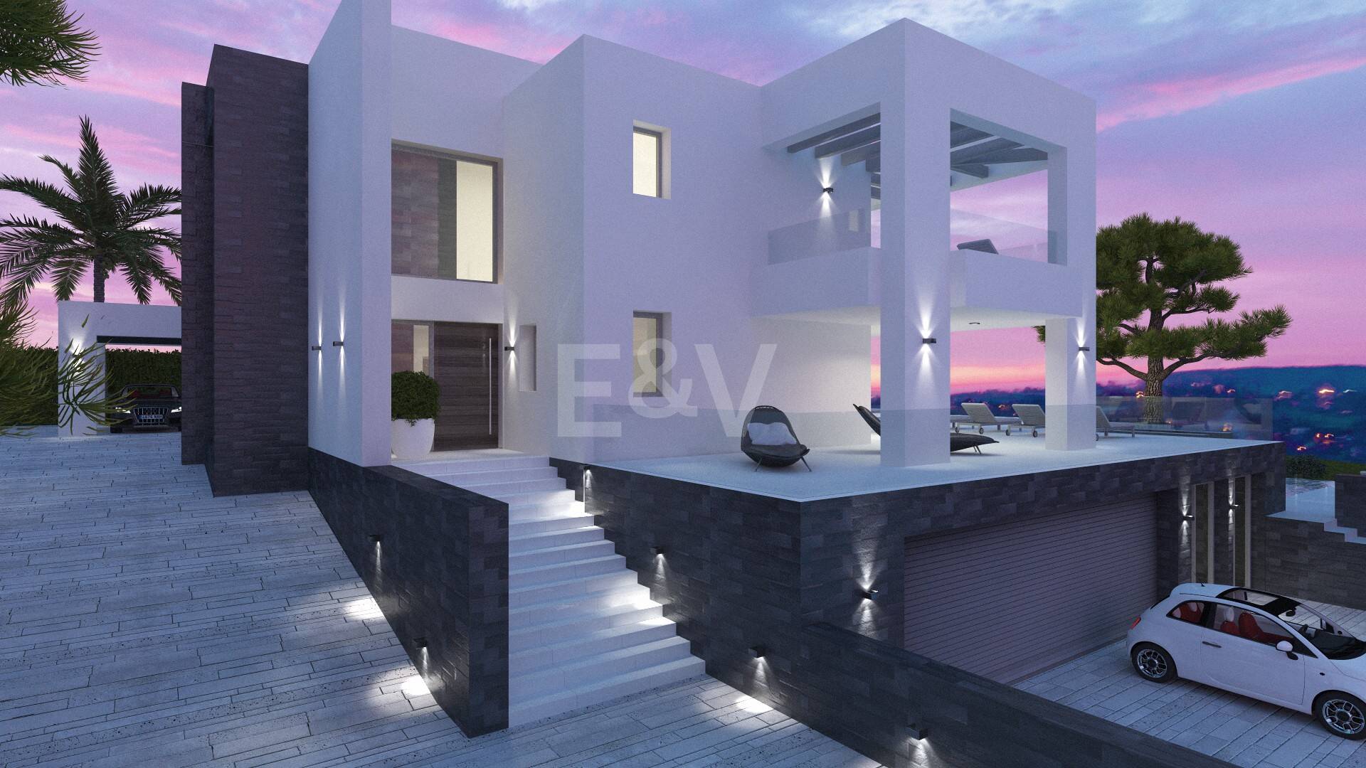 Exceptionell Möjlighet: Fyra toppar i Elviria med projekt och licens och med spektakulär utsikt över havet