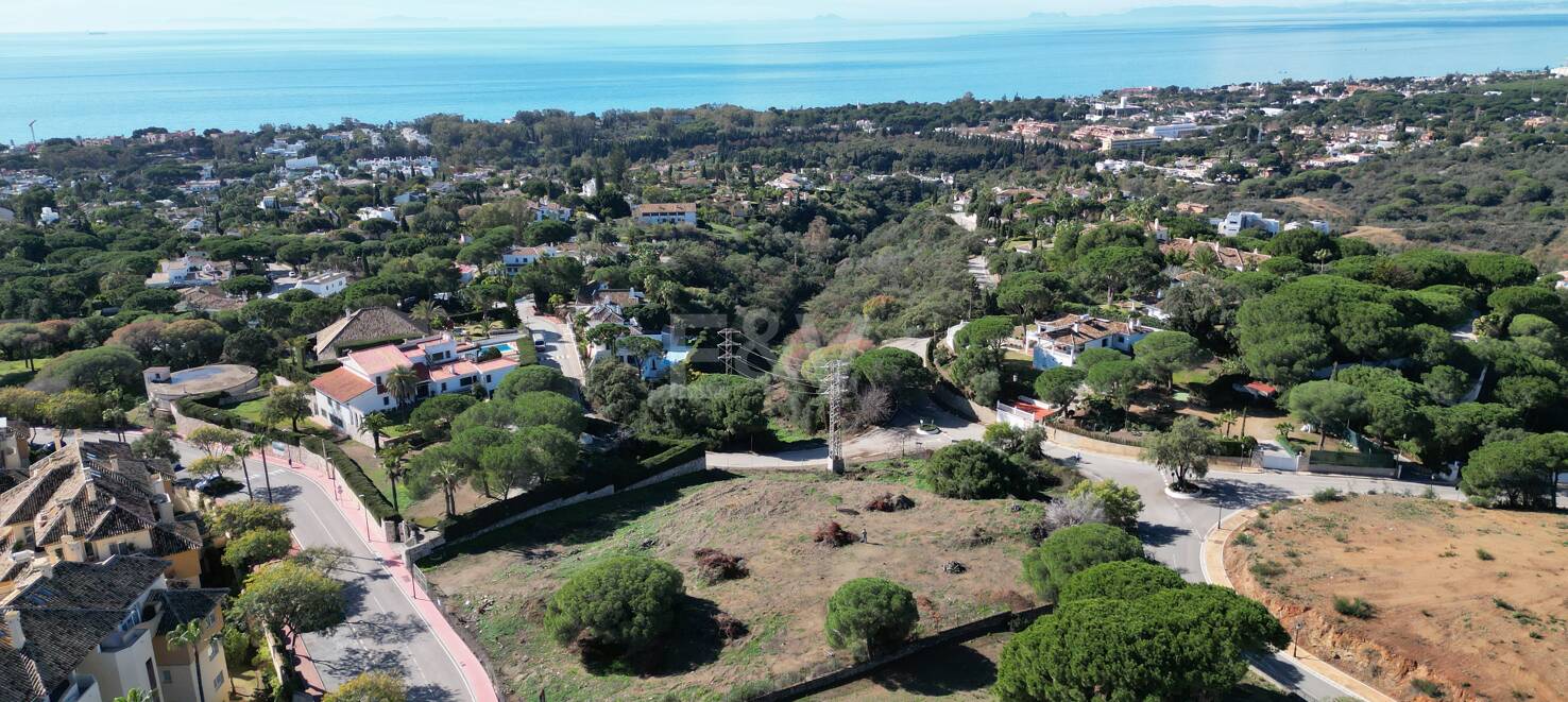 Exceptional Opportunity: Four Plots in Elviria with Project and Licence and with Spectacular Sea Views