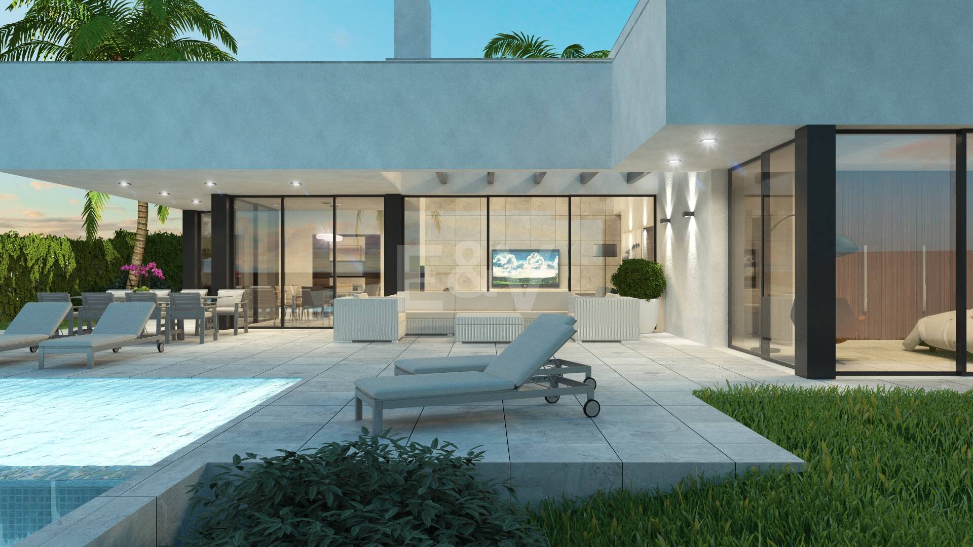 Exceptionell Möjlighet: Fyra toppar i Elviria med projekt och licens och med spektakulär utsikt över havet