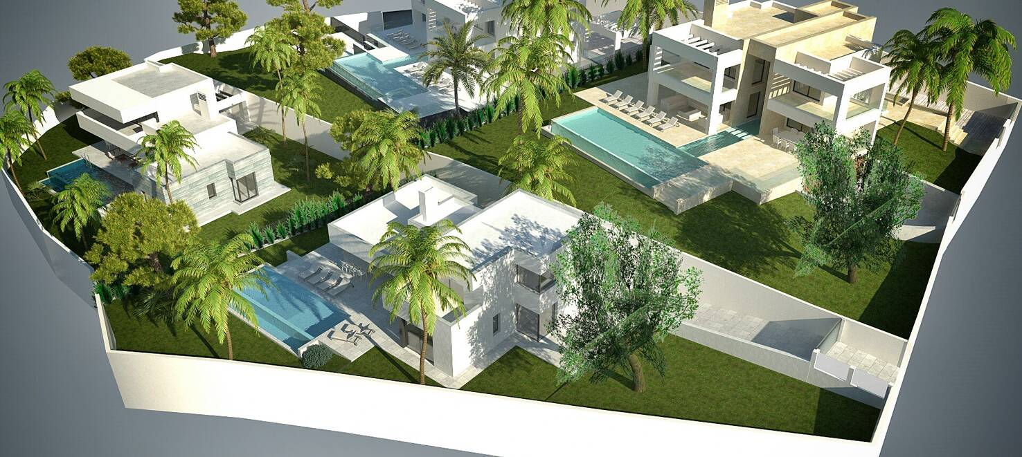 Exceptional Opportunity: Four Plots in Elviria with Project and Licence and with Spectacular Sea Views