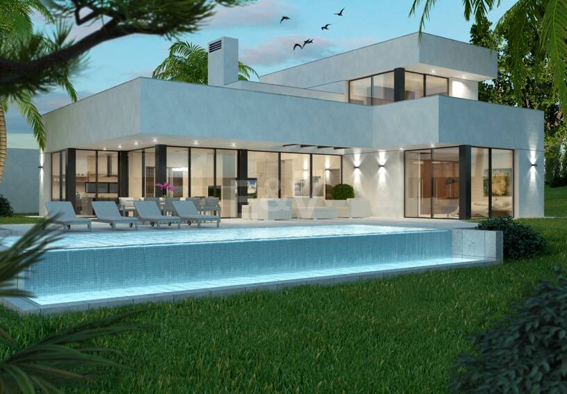 Exceptionell Möjlighet: Fyra toppar i Elviria med projekt och licens och med spektakulär utsikt över havet