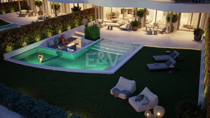 Fabulous Views from 2 bed Ground Floor with its Own Pool