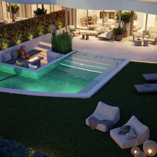 Fabulous utsikt från 2 säng Ground Floor med sin egen pool
