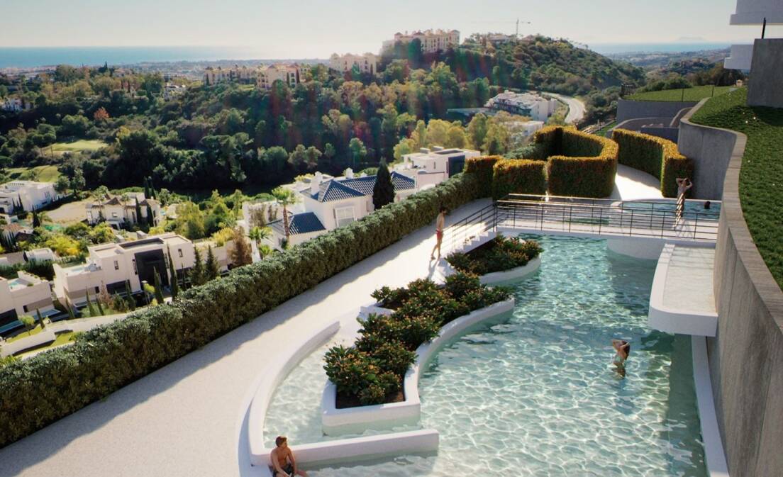 Fabulous utsikt från 2 säng Ground Floor med sin egen pool