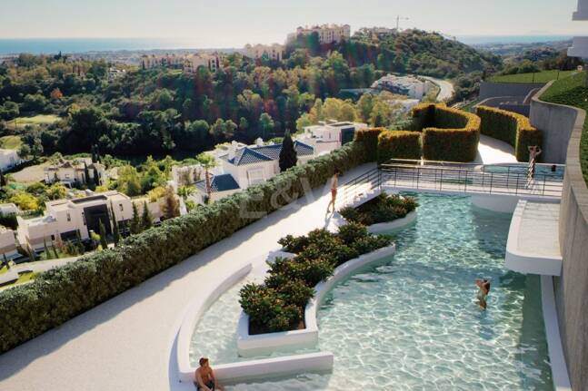 Fabulous Views from 2 bed Ground Floor with its Own Pool