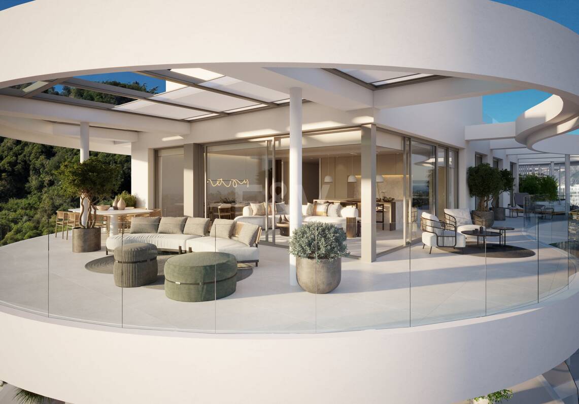 Luksusowy penthouse Living z panoramicznymi widokami