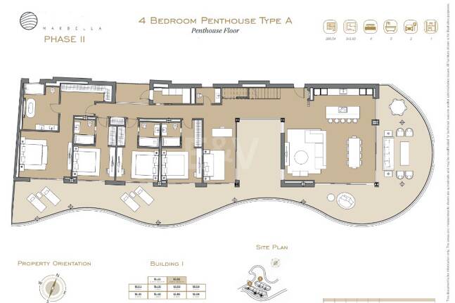 Spektakulär lyx Penthouse på 600 m2 i en 5-stjärniga gemenskap