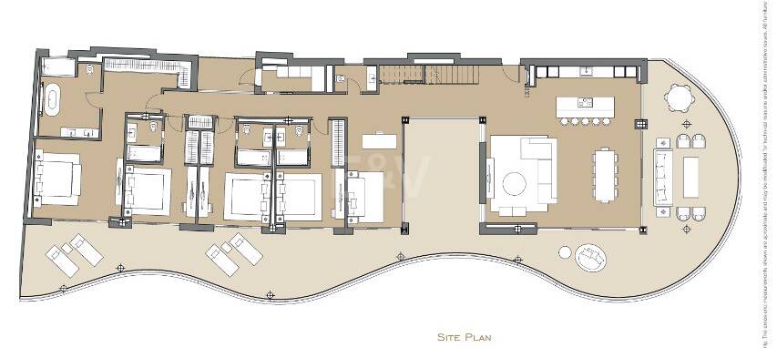 Spektakulär lyx Penthouse på 600 m2 i en 5-stjärniga gemenskap