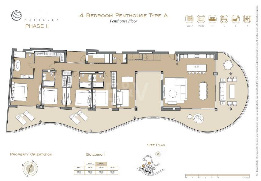 Spektakulär lyx Penthouse på 600 m2 i en 5-stjärniga gemenskap