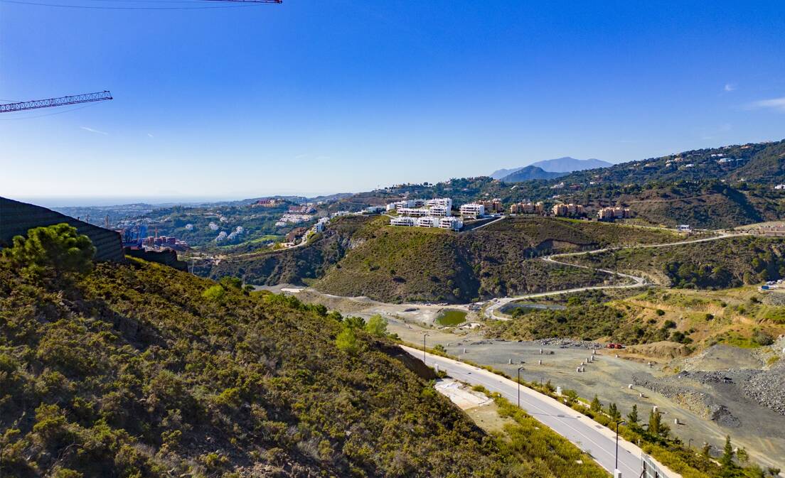 West facing plot in new exclusive resort