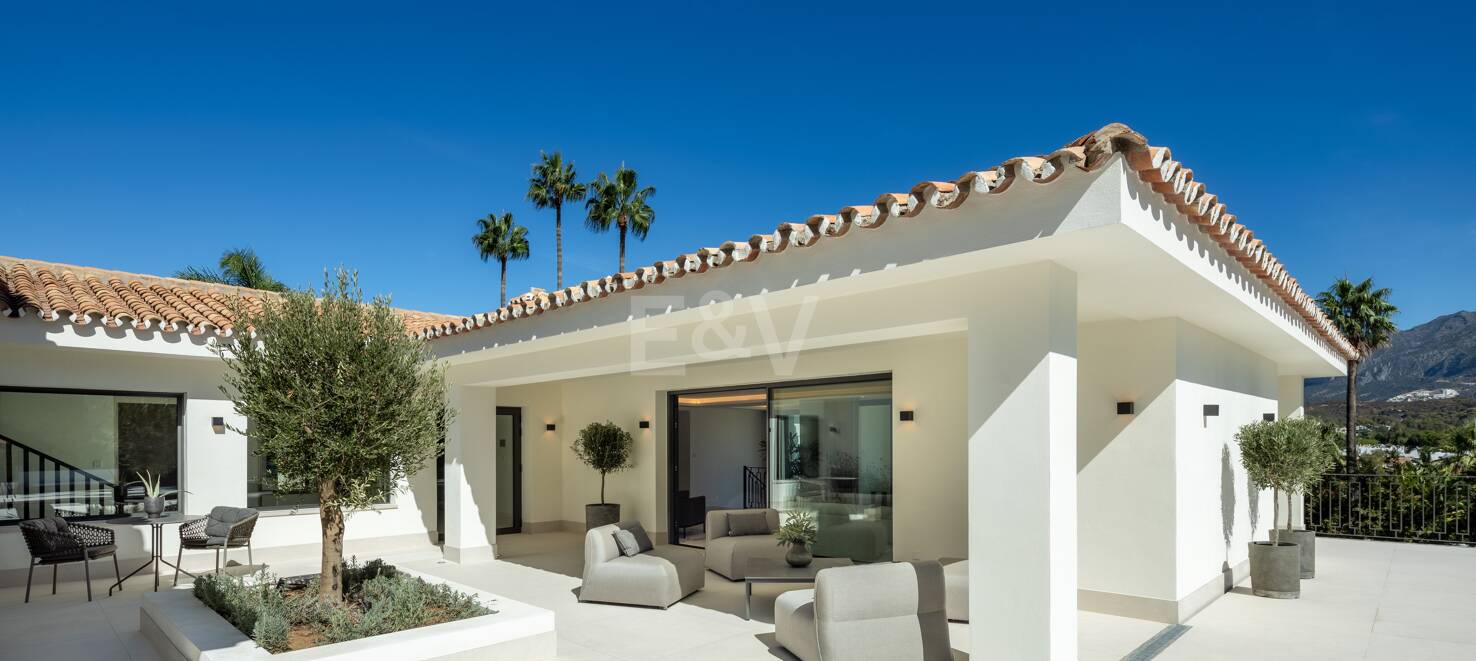 Wybitna willa w Nueva Andalucía z Andaluzjańską Skandynawską Charm