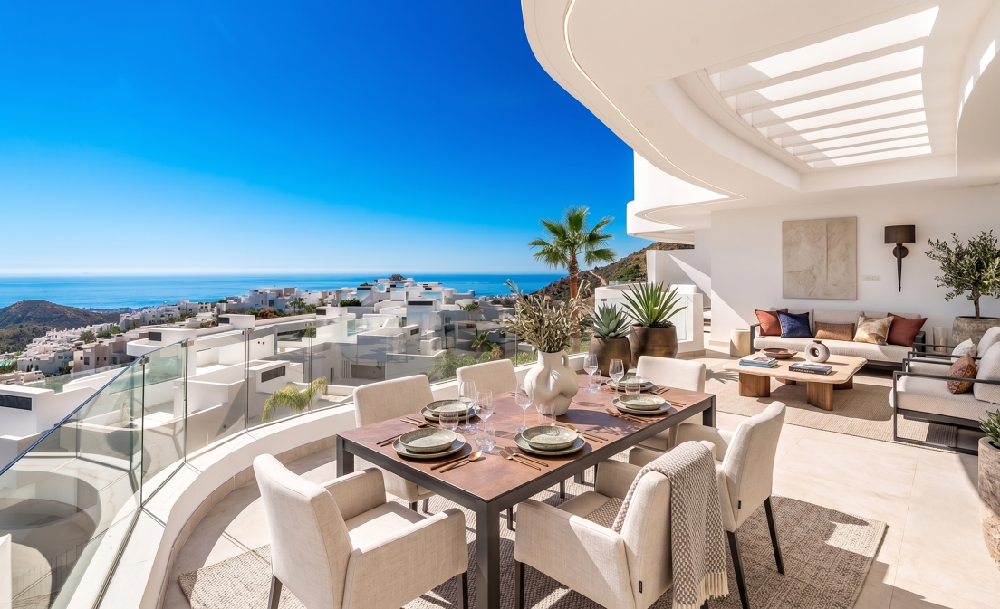 Palo Alto Lägenhet med fantastiska panoramautsikter och rymliga terrass