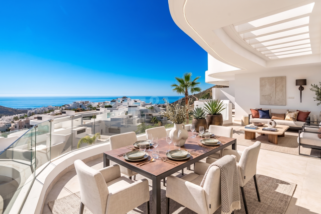 Palo Alto Lägenhet med fantastiska panoramautsikter och rymliga terrass
