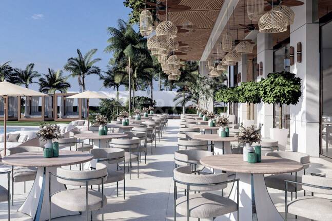 Investeringsmöjligheter och semesterboende i ett nytt hotellprojekt