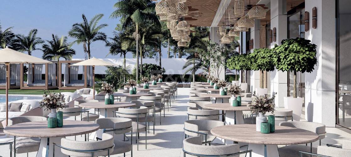 Investeringsmöjligheter och semesterboende i ett nytt hotellprojekt