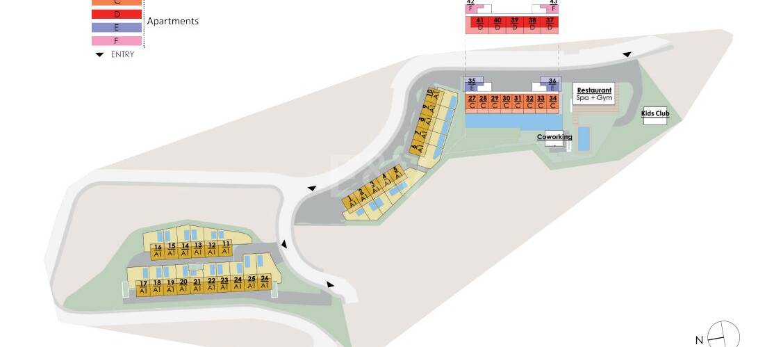 Investeringsmöjligheter och semesterboende i ett nytt hotellprojekt