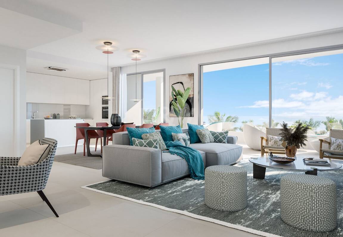 Guadalmina Frontline Golf Penthouse med Panoramic Terraces och Prime Amenities