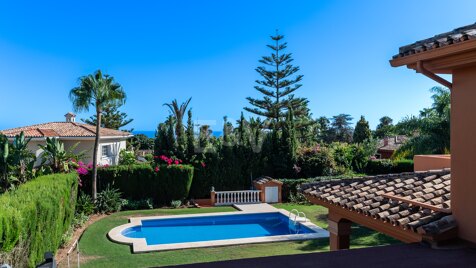 Impecable villa en el centro de Marbella con vistas al mar