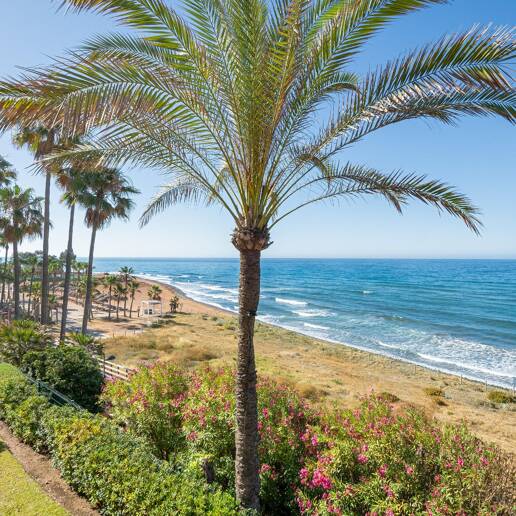 Lyxig Frontline Beach Lägenhet med panoramautsikt över havet i exklusiv gemenskap Rio Real Playa
