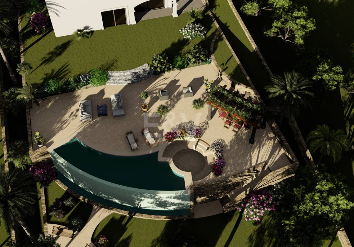 Terreno con Proyecto de Villa en Elviria, en Primera Línea de Golf en Santa María