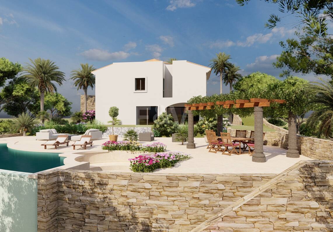 Terreno con Proyecto de Villa en Elviria, en Primera Línea de Golf en Santa María