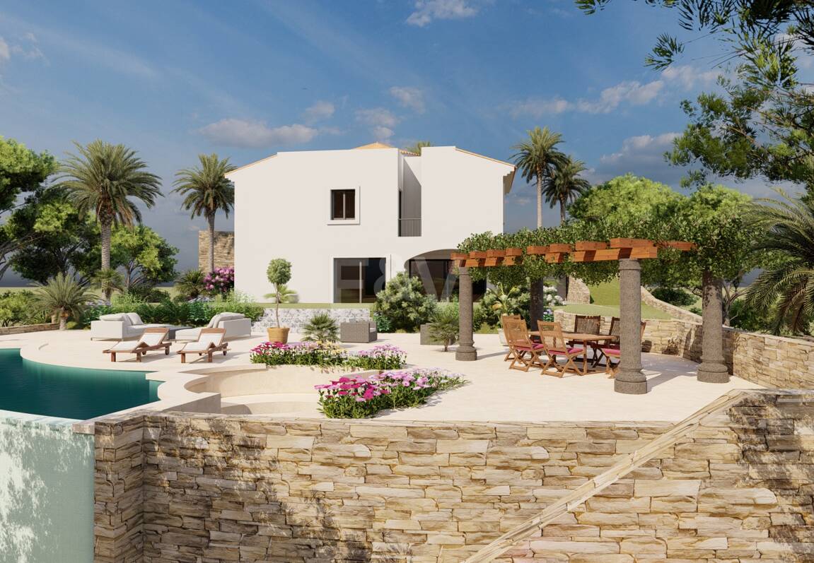 Grundstück mit Bauprojekt in erster Linie am Golfplatz Santa María