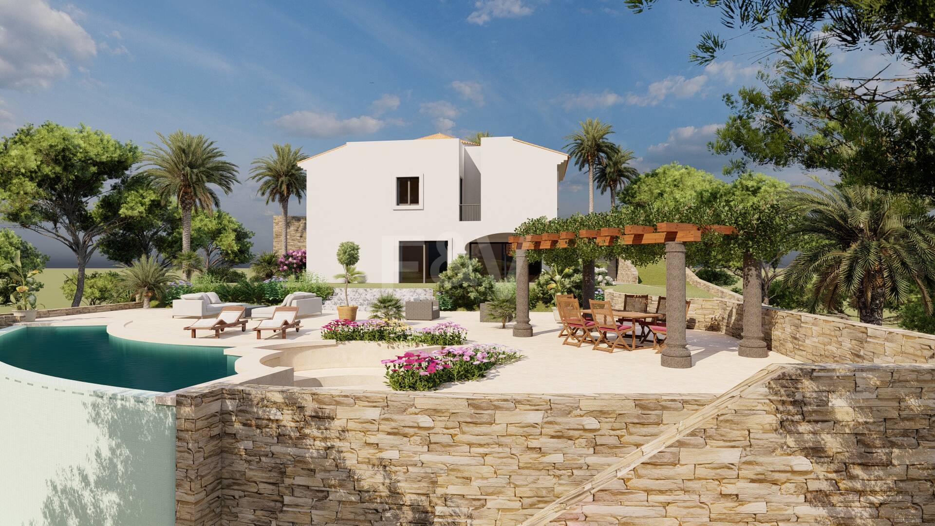 Grundstück mit Bauprojekt in erster Linie am Golfplatz Santa María