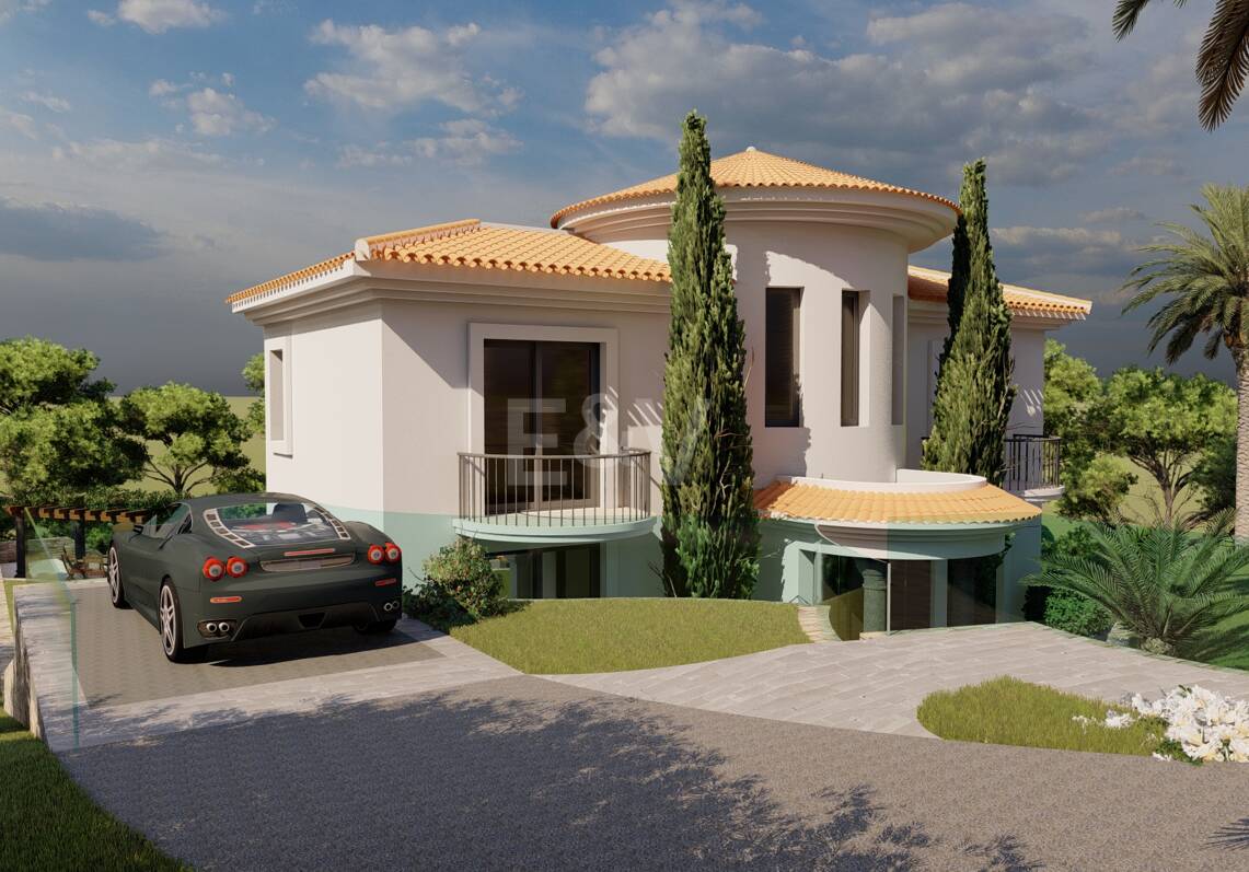 Terreno con Proyecto de Villa en Elviria, en Primera Línea de Golf en Santa María