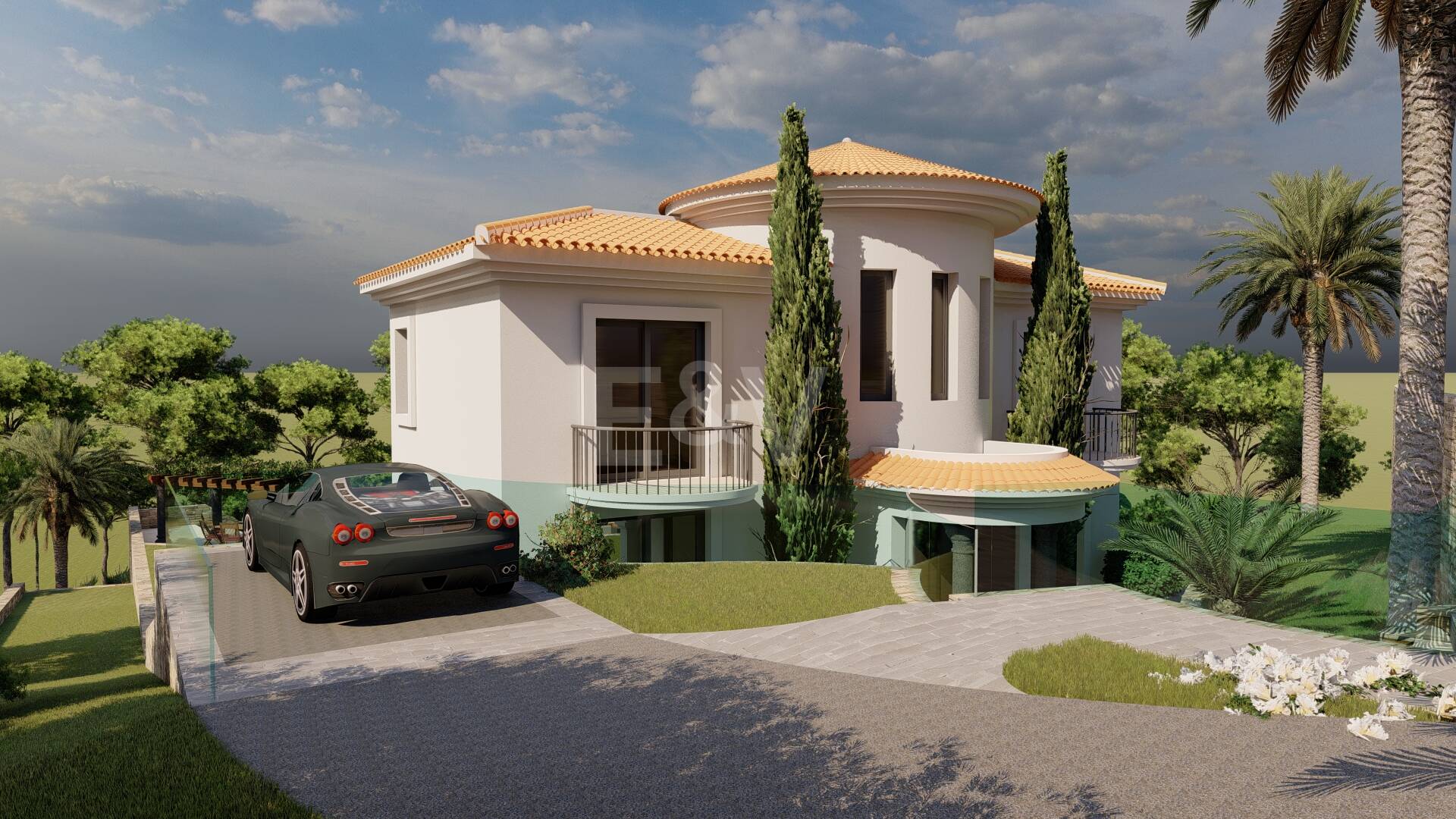 Terrain à Elviria avec Villa Projet en première ligne de Santa María Golf