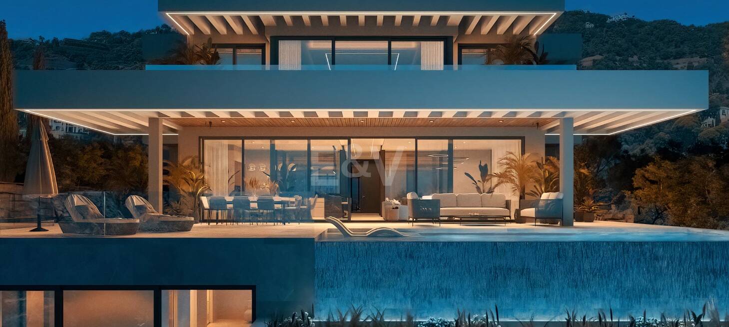 Modernt arkitektoniskt mästerverk inbäddat i exklusiva Benahavis enklav!