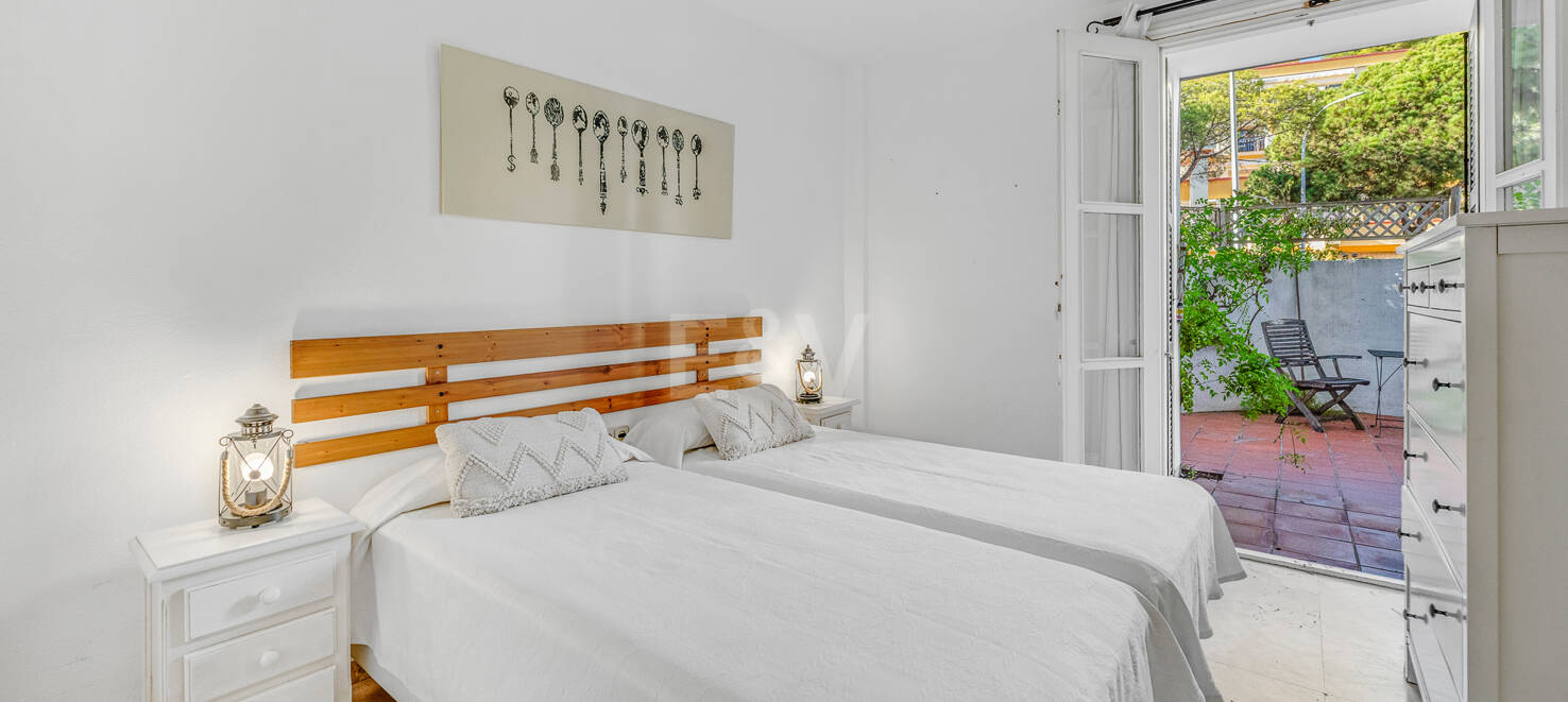 Ground Floor Apartment with Private Garden Steps from the Sea