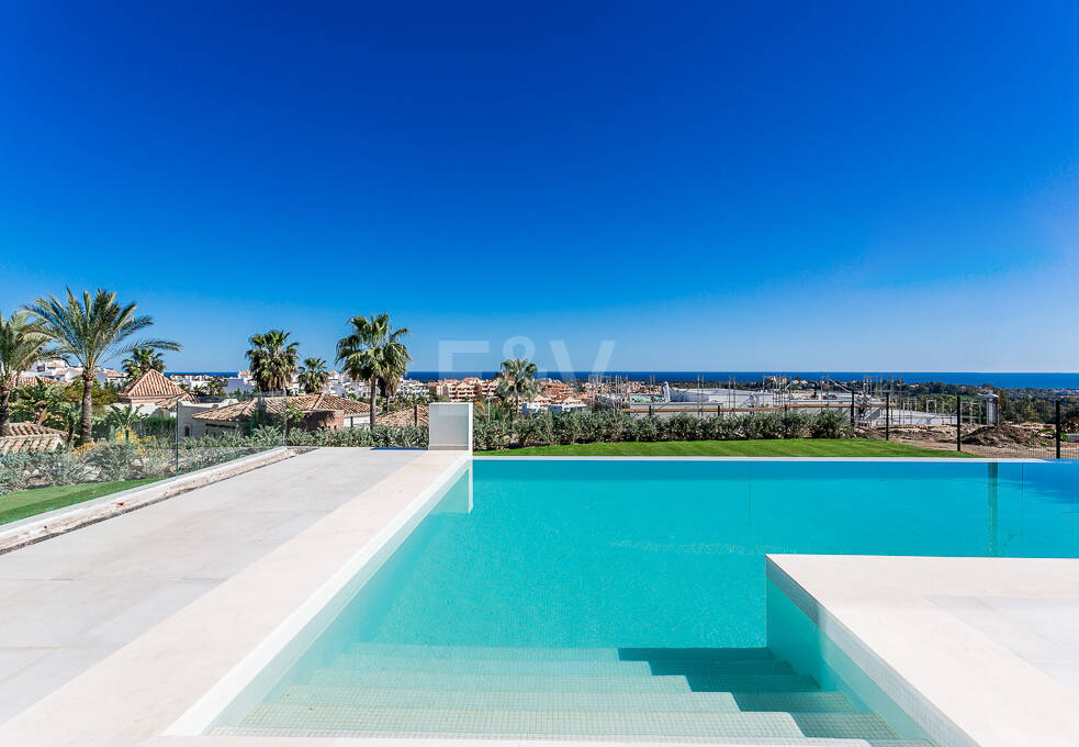 Modern Villa with Stunning Sea Views beside the Golf Course