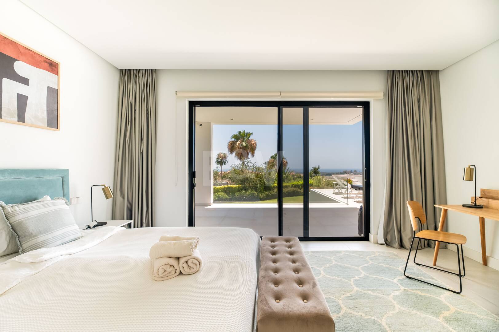 Modern Villa with Stunning Sea Views beside the Golf Course