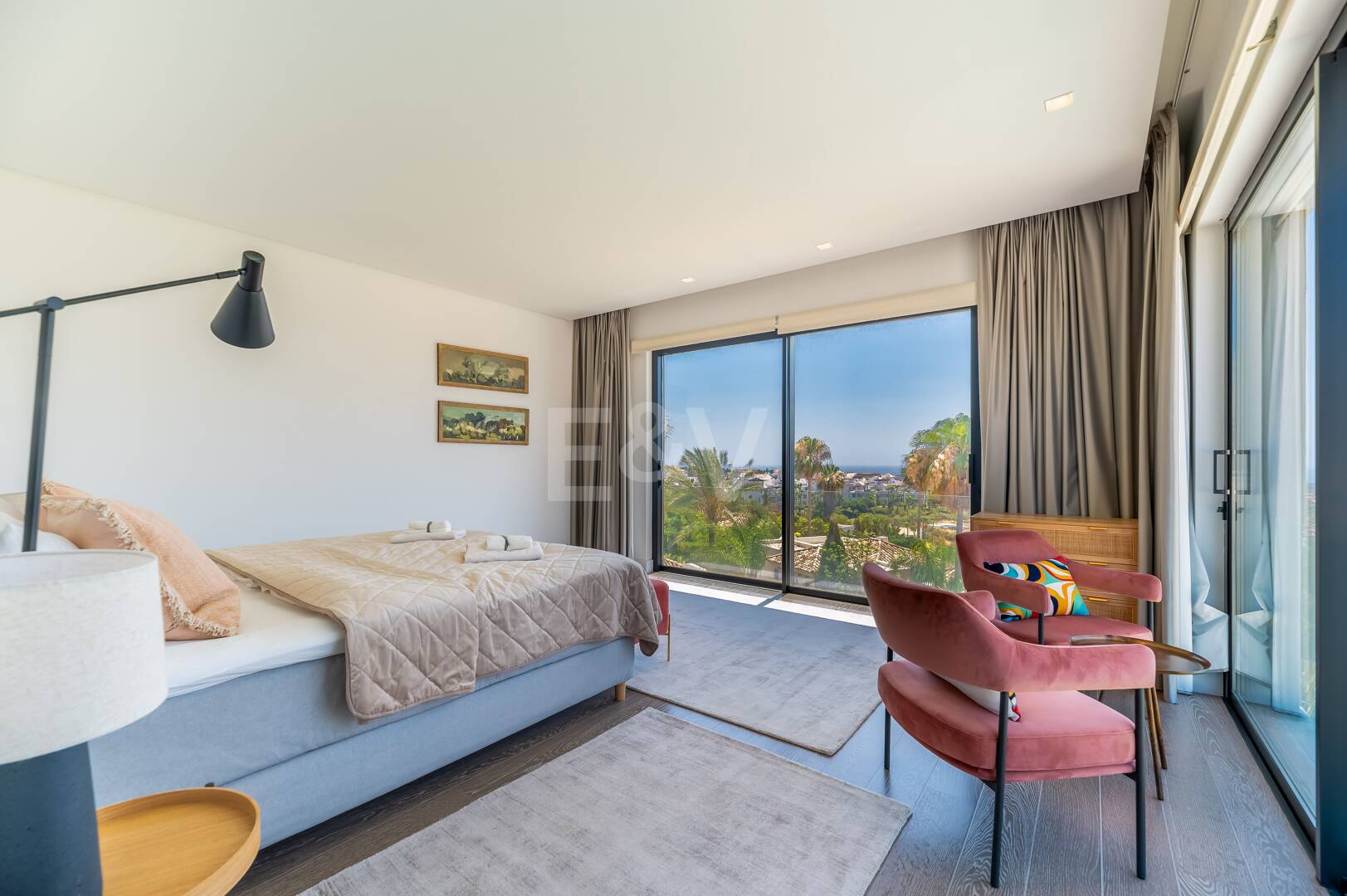 Modern Villa with Stunning Sea Views beside the Golf Course