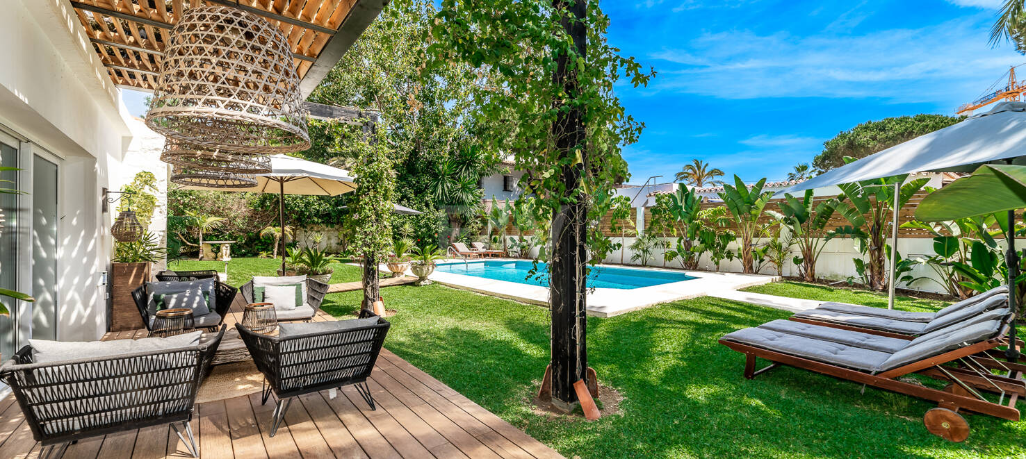 Fantastisk villa i Marbellas exklusiva strand urbanisering