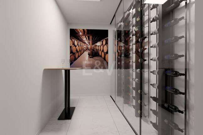 Projet de Villa El Paraiso Alto contemporain avec vue sur le golf et la mer