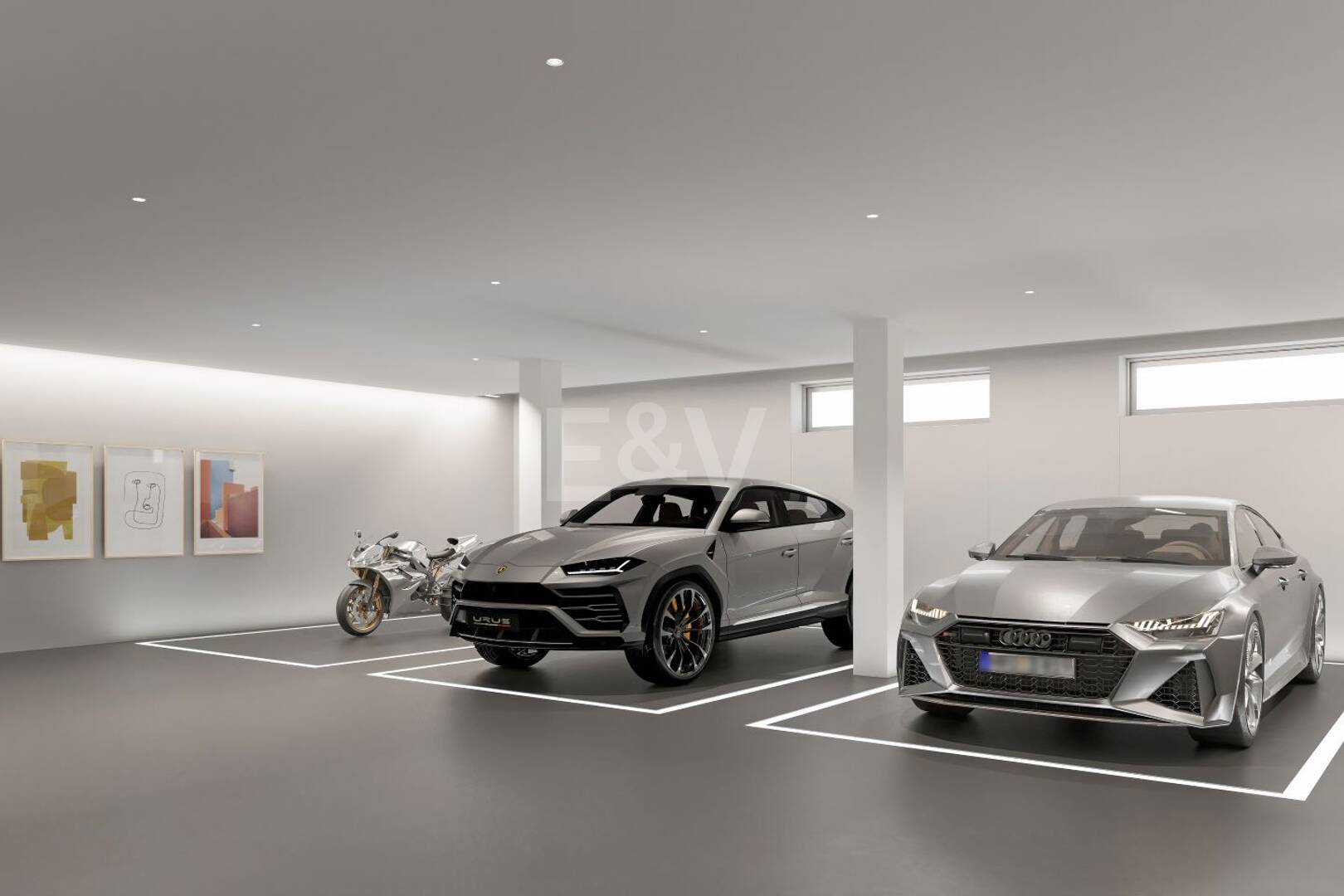 Projet de Villa El Paraiso Alto contemporain avec vue sur le golf et la mer