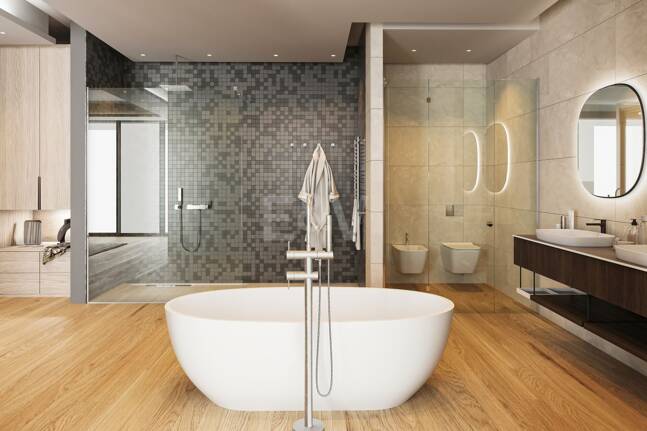 Projet de Villa El Paraiso Alto contemporain avec vue sur le golf et la mer