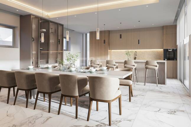 Projet de Villa El Paraiso Alto contemporain avec vue sur le golf et la mer