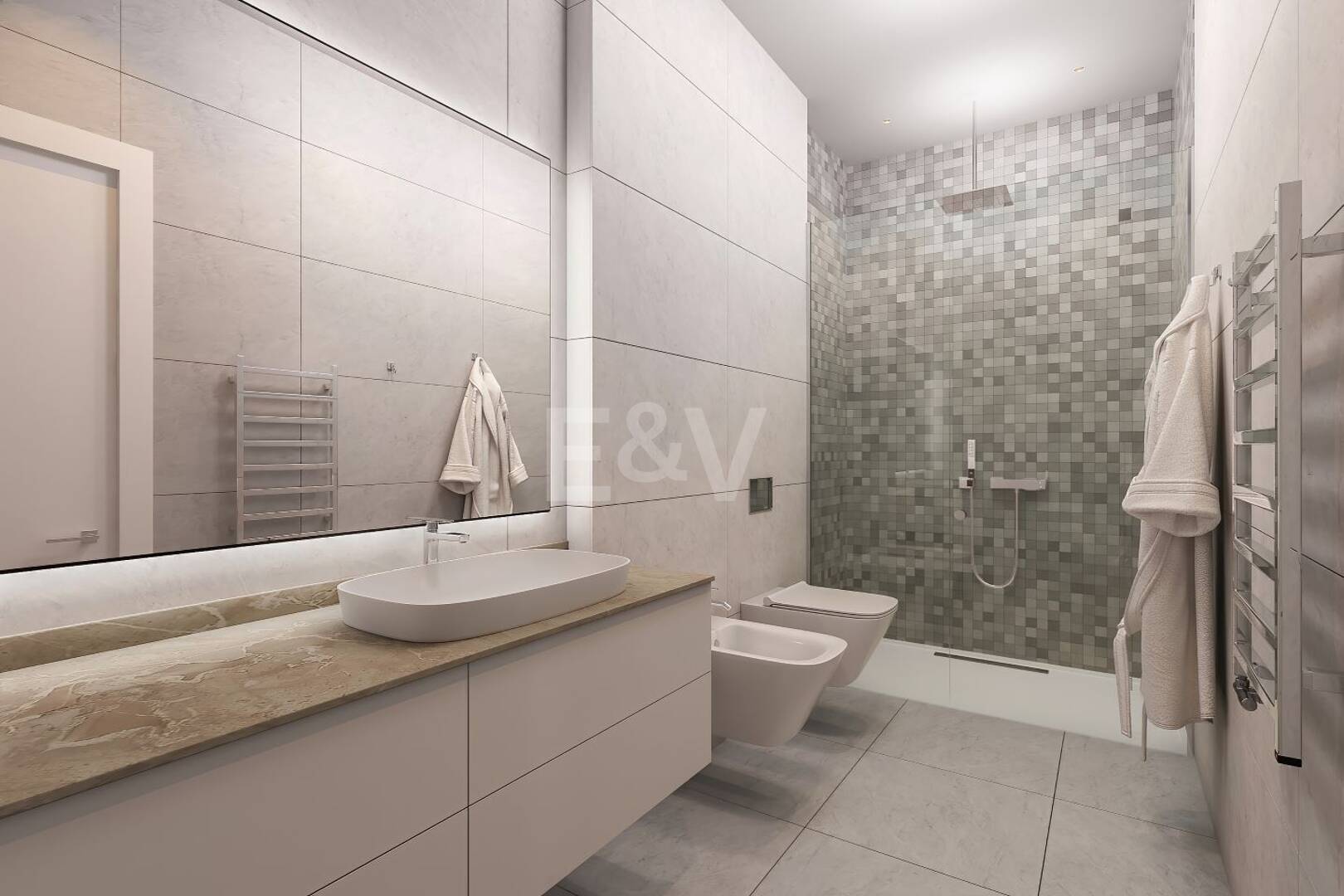 Projet de Villa El Paraiso Alto contemporain avec vue sur le golf et la mer