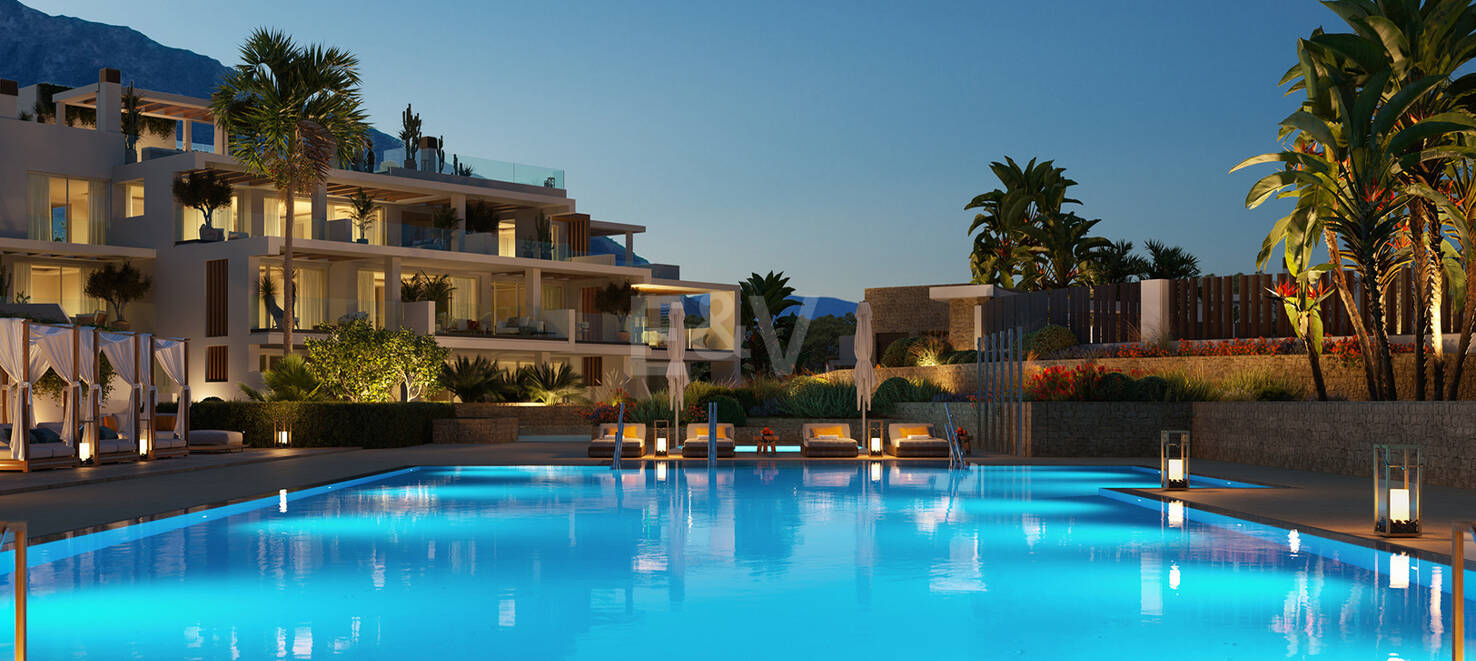 Ático dúplex en Marbella, Distancia a pie de Puente Romano en la Milla de Oro