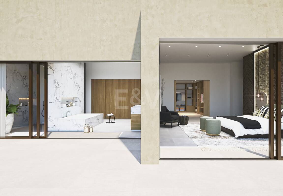 Samtida Villa Frontline Los Flamingos Golf med öppen havsutsikt