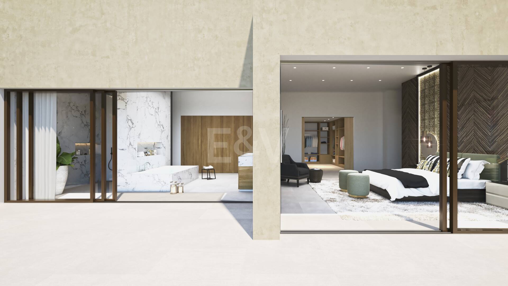 Villa contemporánea en primera línea de Los Flamingos Golf con vistas abiertas al mar